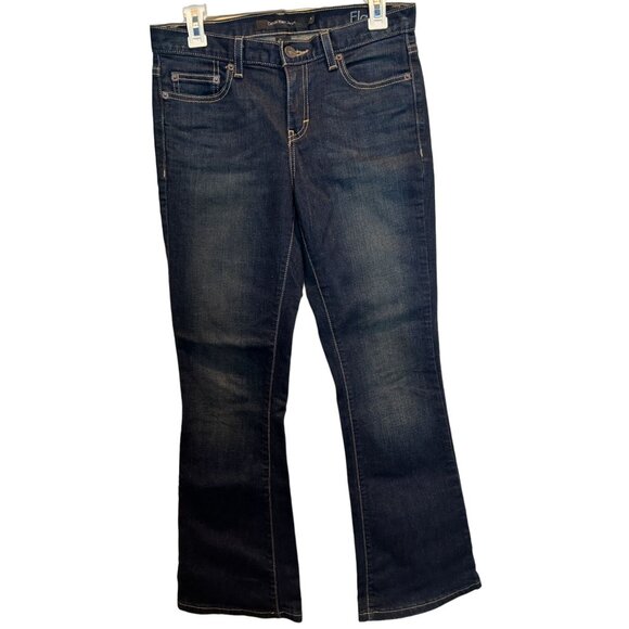 Vintage Calvin Klein Denim Blue Jeans size 4 Flare leg, Cotton Blend dark wash - Picture 2 of 6